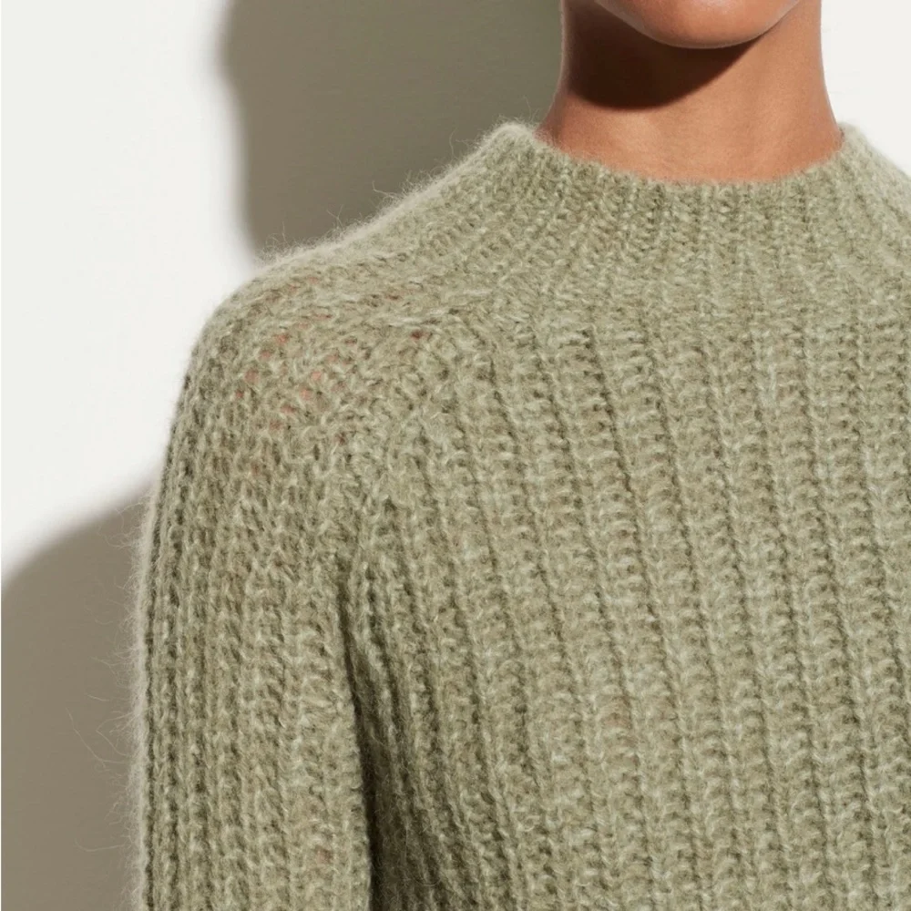 Vince Sage Green Cowl Neck Sweater - Picture 4 of 12